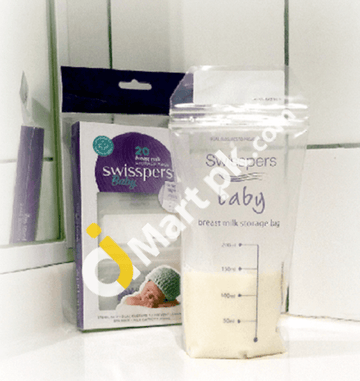 Swisspers Breast Milk Storage Bags 20 Pack - Made In Thailand Imported From Uk